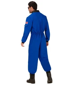 Blåt Astronaut kostume