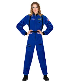 Blåt Astronaut kostume