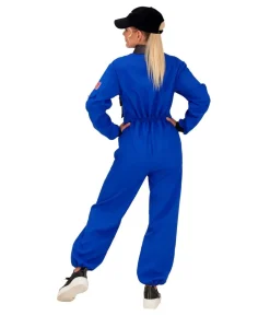Blåt Astronaut kostume