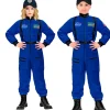 Blåt Astronaut kostume