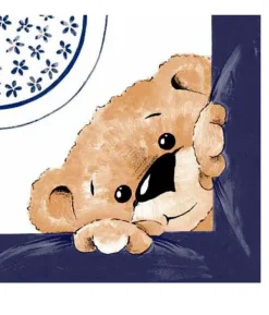 Blå Teddy servietter