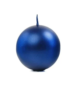 Blåt kuglelys, 8 cm