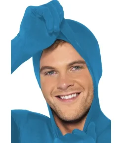 Blåt skinsuit