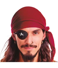 Bordeaux rød pirat bandana