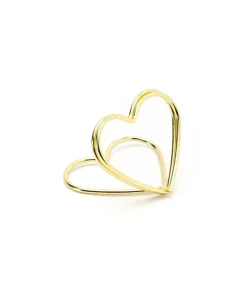 Bordkortholder, guld hjerte