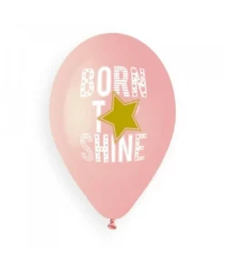 Born to shine balloner lyserød