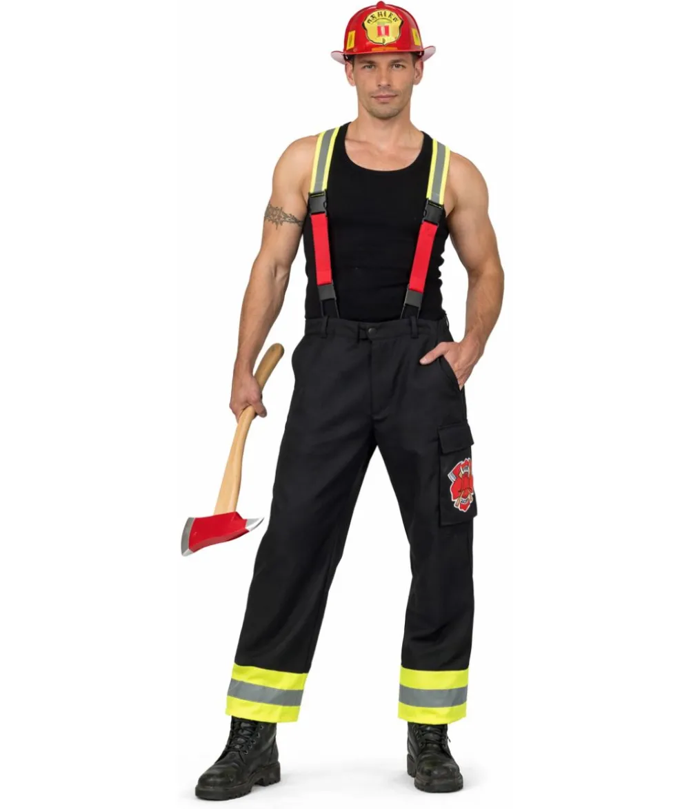 Brandmandsbukser kostume, mand