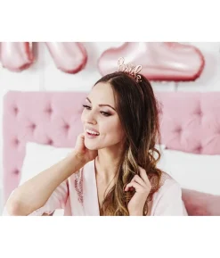 Bride hårbøjle rose gold