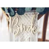 Bride og Groom stole skilte