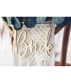 Bride og Groom stole skilte