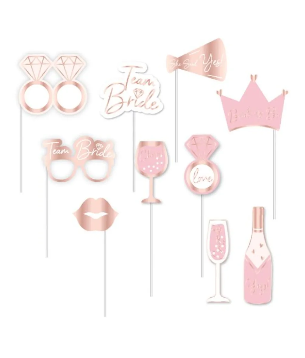Bride to be fotosæt, rose gold