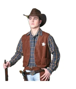 Brun Cowboyvest, dame