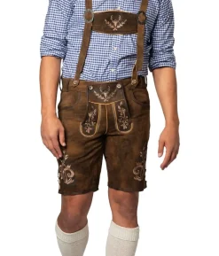 Brune korte lederhosen