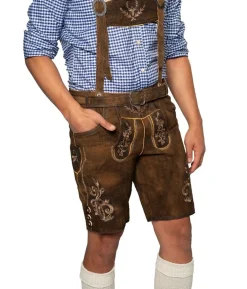 Brune korte lederhosen