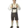 Brune lederhosen, korte