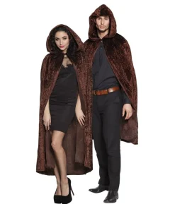 Brun velour kappe