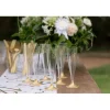 Champagneglas med guldfod, 18 år