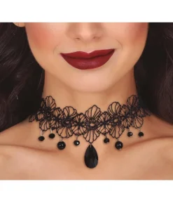 Choker med sorte sten