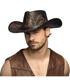 Cowboyhat med slangeskind