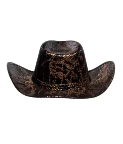Cowboyhat med slangeskind