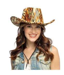 Cowboyhat med tigermønster