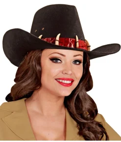 Cowboyhat med tænder
