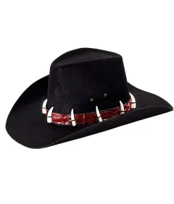 Cowboyhat med tænder