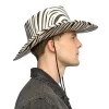 Cowboyhat med zebramønster