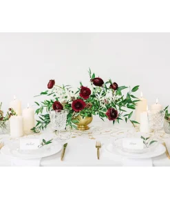 Creme Organza med guldmønster