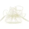 Creme organza poser, 25 cm
