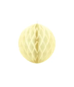 Creme papirvæv kugle, 40 cm