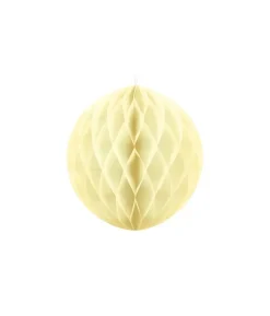 Creme papirvæv kugle, 30 cm
