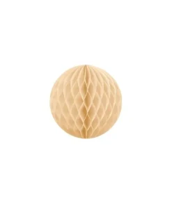 Creme papirvæv kugle, 10 cm