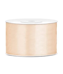 Creme satinbånd 38 mm