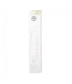 Crepe papir, Hvid