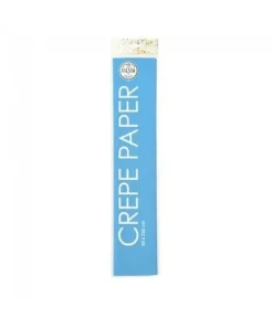 Crepe papir, Lyseblå