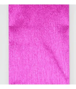 Crepe papir, metallic Hot Pink