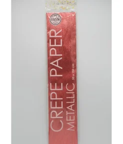 Crepe papir, metallic Rose Gold