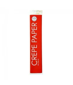 Crepe papir, Rød