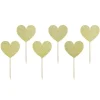 Cupcake pynt, Hjerte guld