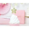 Cupcake pynt '1' Stjerne guld