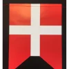 Danmark guirlande med splitflag