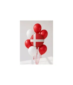 Dannebrog folieballon, 35 cm