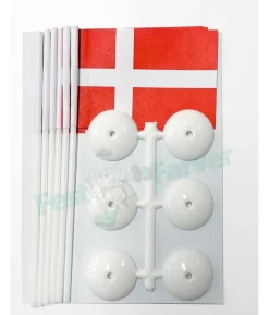 Danske bordflag med fod