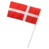 Danske flag på pind, 6 stk