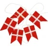 Dansk flag guirlande, 2 m