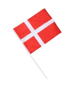 Dansk flag på pind, 30x40 cm