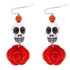 Day of the Dead øreringe med kranier