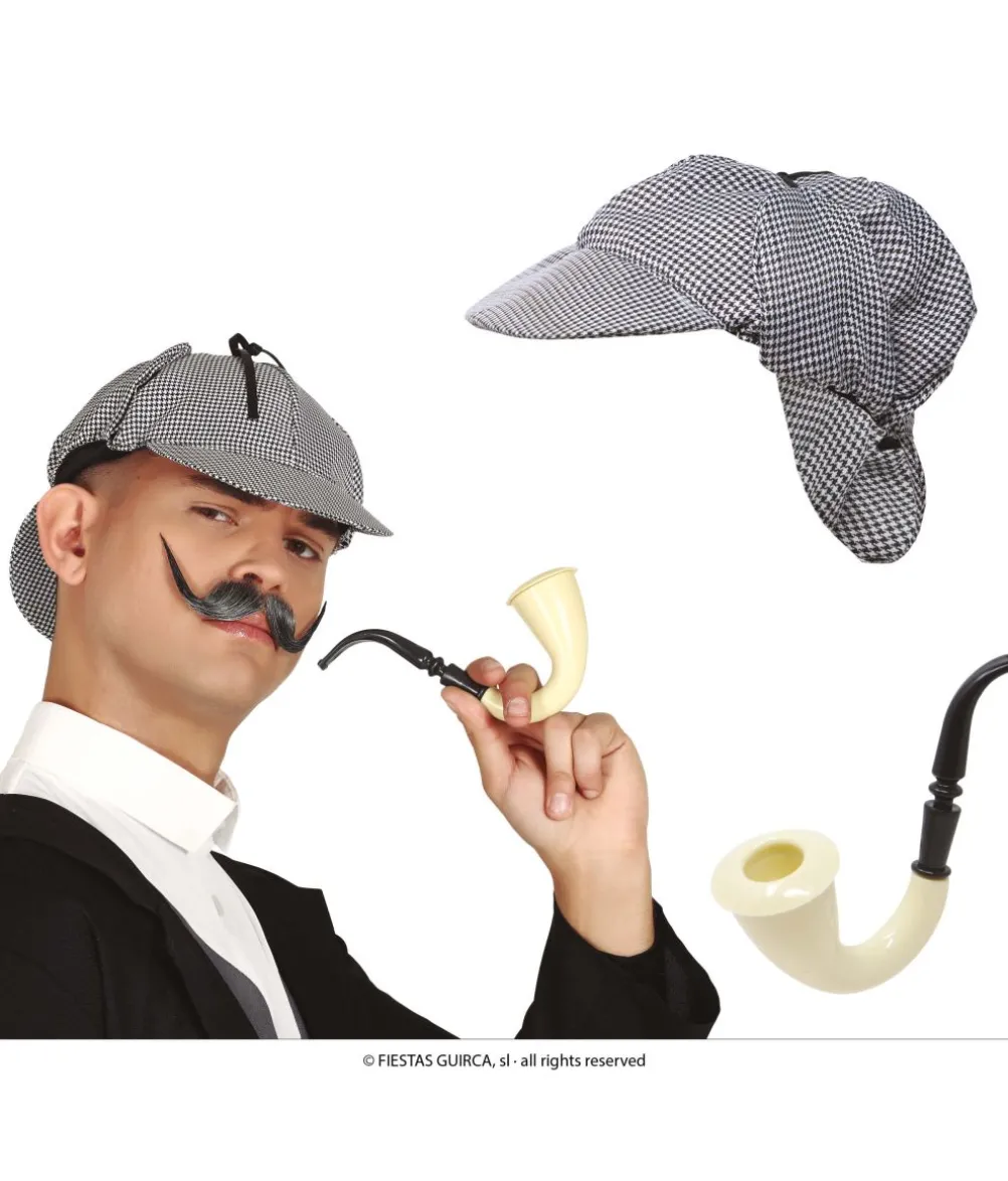 Detektiv sæt, hat og pibe