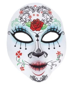 Dia De Los Muertos halvmaske